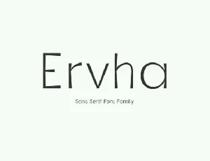 Ervha Family font