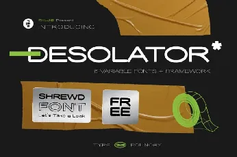 Desolator Sans Serif font