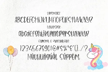 Unicorn Twister font