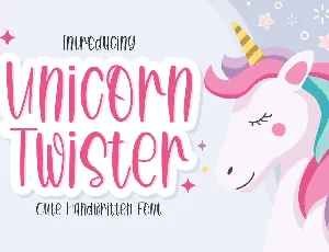 Unicorn Twister font