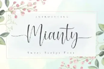 Mianty Calligraphy font