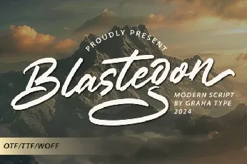 Blastegon font