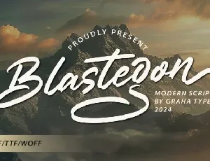 Blastegon font