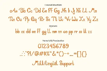 Caramel Macchiato Bouncy font