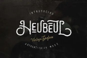 Heubeul Typeface Free font