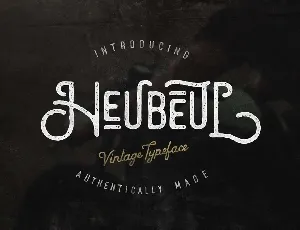 Heubeul Typeface Free font