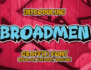 Broadmen font