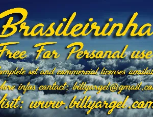 Brasileirinha Personal Use font