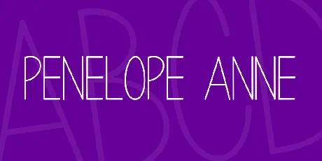 Penelope Anne font