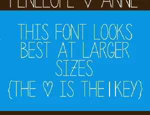 Penelope Anne font