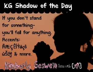 KG Shadow of the Day font