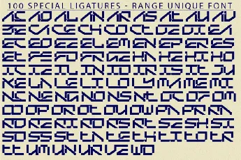 Range Unique font