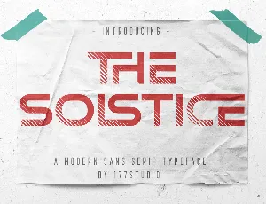 The Solstice font