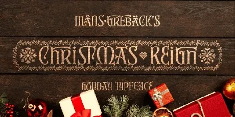 Christmas Reign Display font