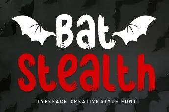 Bat Stealth Display font