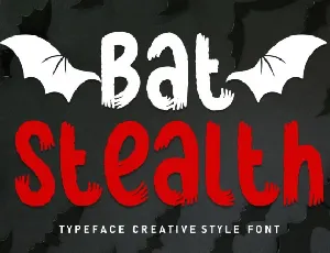 Bat Stealth Display font
