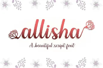 Allisha font