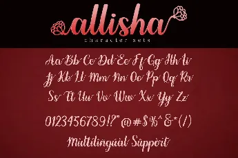 Allisha font