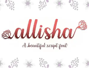 Allisha font