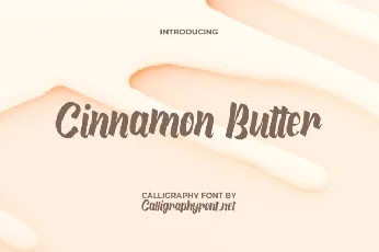 Cinnamon Butter font