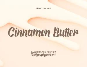 Cinnamon Butter font