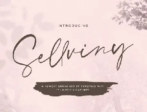 Sellviny Handwritten Brush font