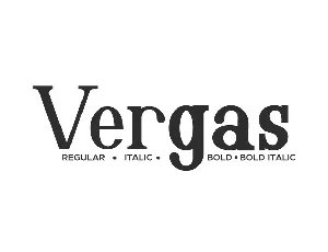 Vergas Demo font