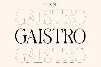 GAISTRO Regular font