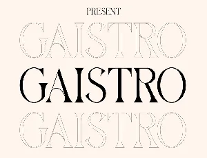 GAISTRO Regular font