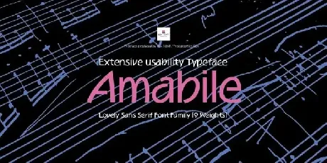 Amabile Sans Serif font