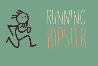 DK Running Hipster font