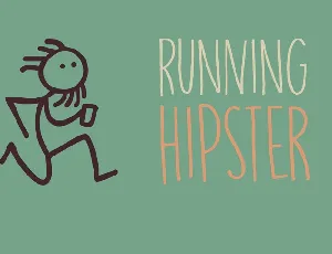 DK Running Hipster font