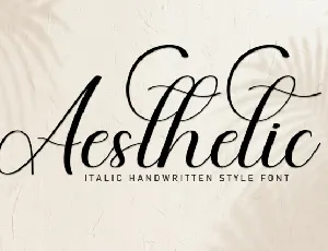 Aesthetic Script font