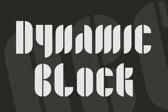 Dynamic Block font