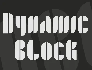 Dynamic Block font