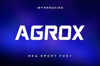 Agrox font