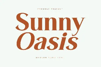 Sunny Oasis DEMO VERSION font