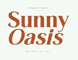 Sunny Oasis DEMO VERSION font