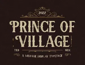 Prince Of Village font