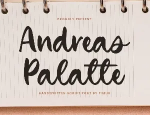 Andreas Palatte font