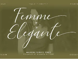 Femme Elegante font