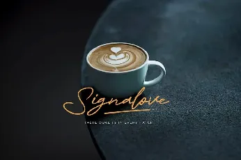 Thesignature font