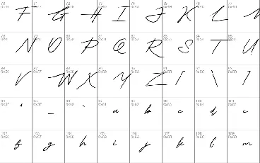 Thesignature font