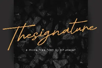 Thesignature font