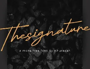 Thesignature font