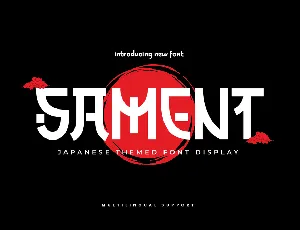 SAMENTtrial font