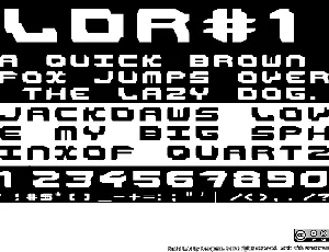 LDR#1 font