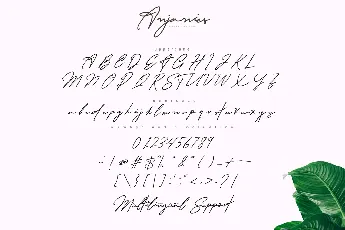 Anjanies font