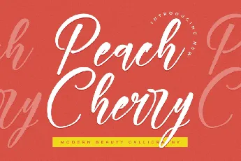 Peach Cherry font