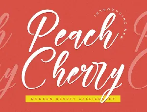 Peach Cherry font